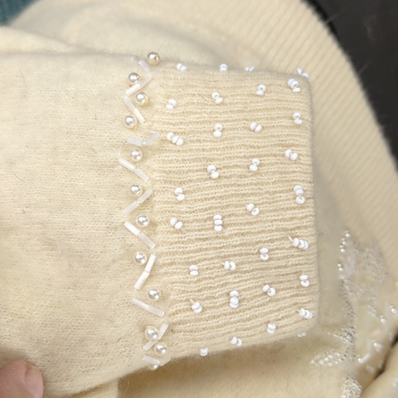 Vintage Marshall Field & Company Beaded Wool/Angora Sweater - Picture 9 of 17